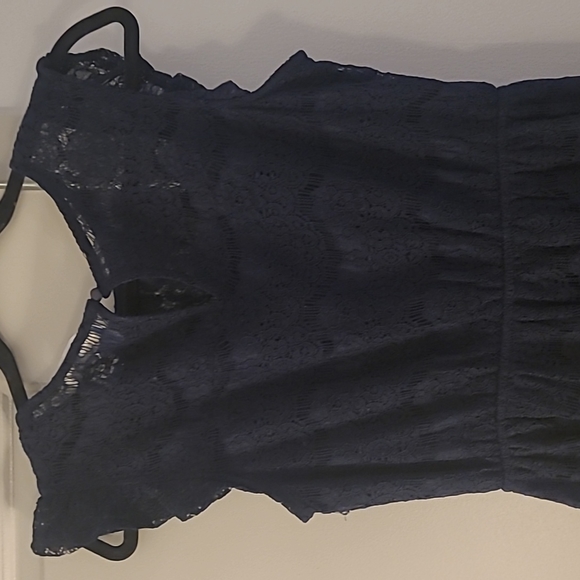 Monteau Navy Blue Dress, Size M - Picture 3 of 4